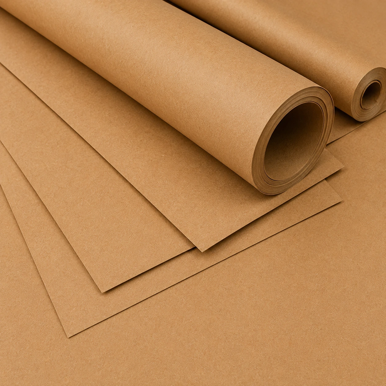 Kraft paper rolls used for Bamvero packaging programs