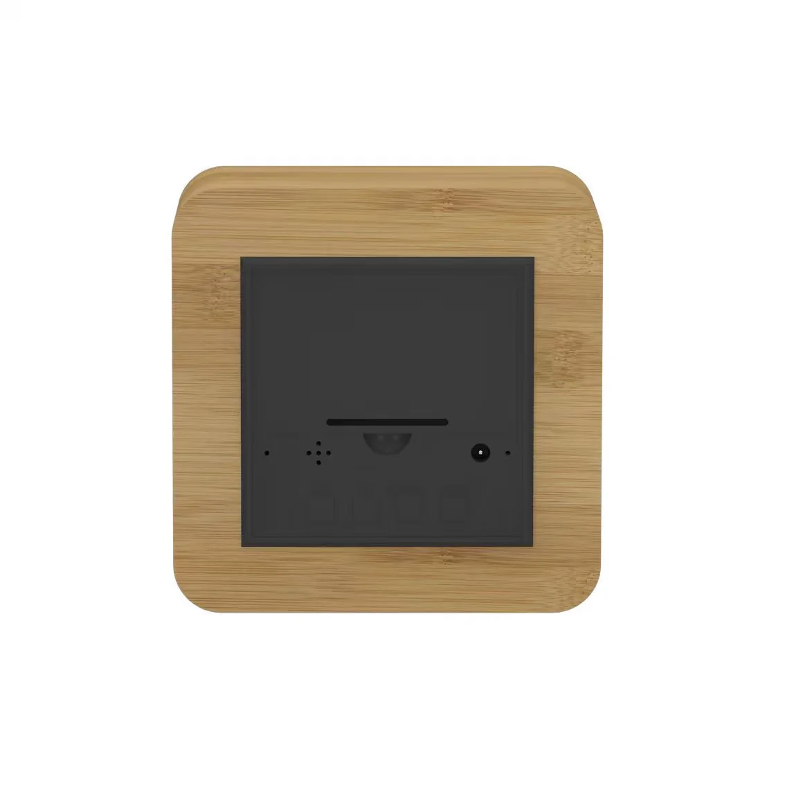 2101 Compact Bamboo Mirror LED Clock product view 4