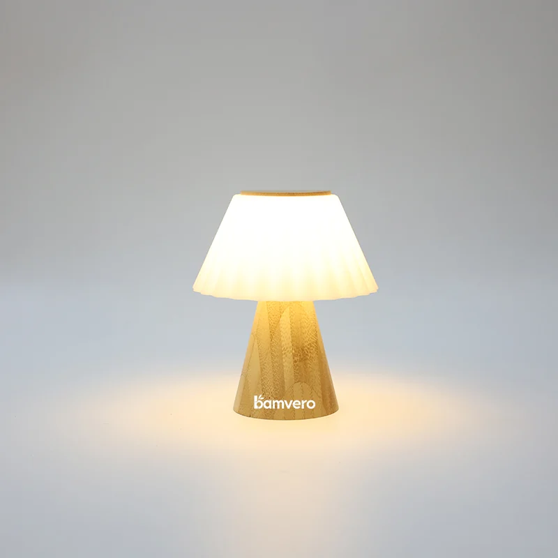T2631 Bamboo Pleated Table Lamp product image for decorative ambient lamp sourcing